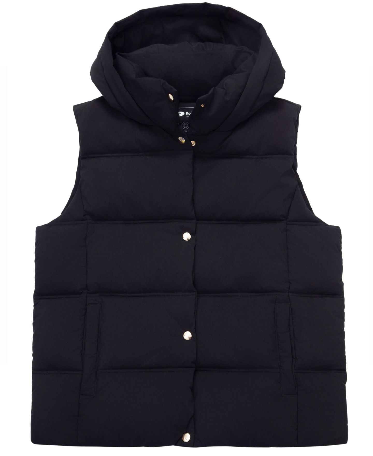 Женский жилет Rokka&Rolla Midweight Puffer Vest, цвет: Чёрный — фото 7