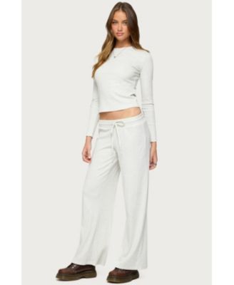 Women's Cicilia Straight Leg Ribbed Pants