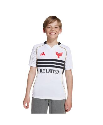Big Boys and Girls adidas White D.C. United 2025 Third Replica Jersey