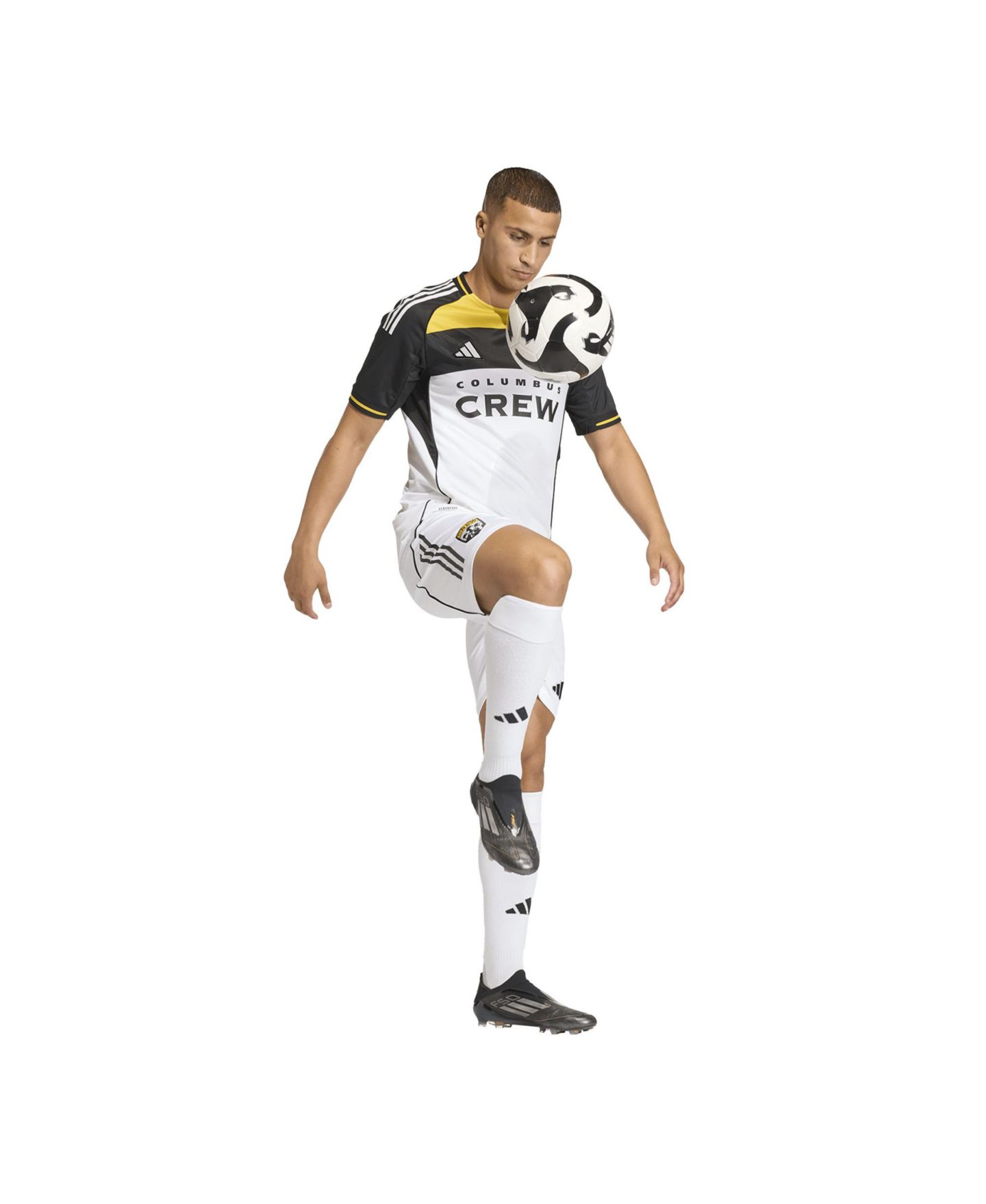 Мужские шорты adidas White Columbus Crew 2025 Archive Collection Authentic — фото 5