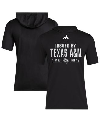adidas - Men's Black Texas A M Aggies 2025 AREOREADY Sideline Training Hooded T-Shirt