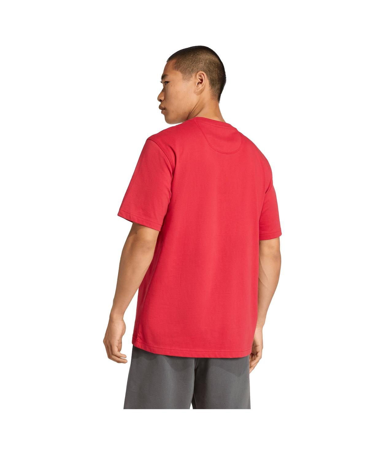 Adidas Men's Red Liverpool Wordmark T-shirt