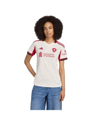 adidas - Women's White Liverpool 2025/26 Away Replica Jersey