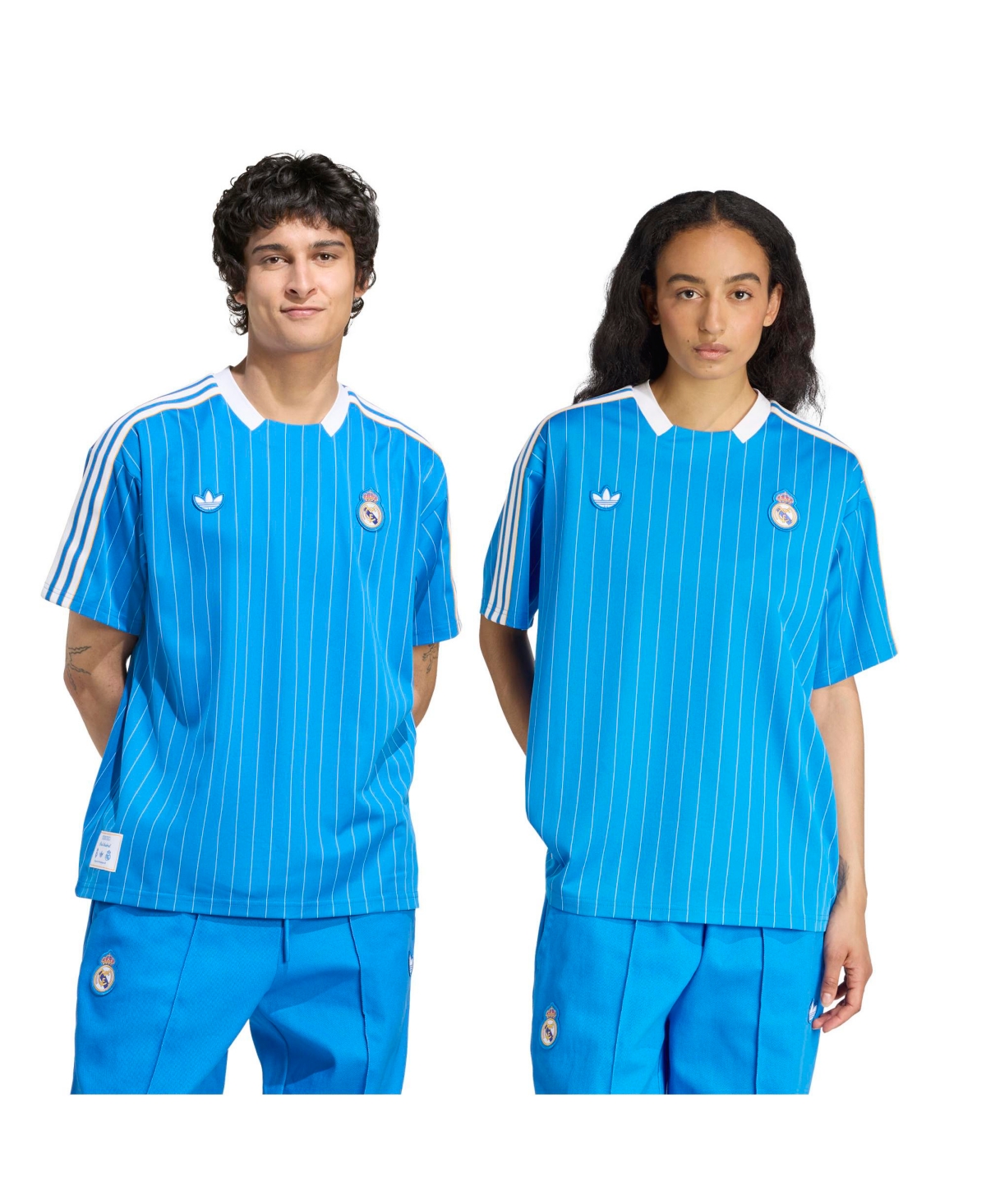 Adidas Men's and Women's Blue Real Madrid Terrace Icons Jersey