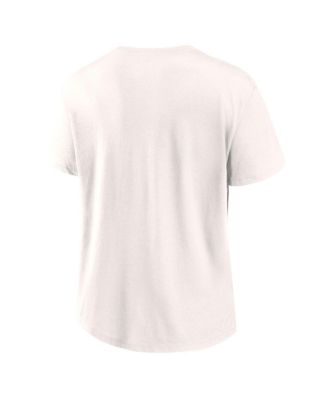 Women's Cream New England Patriots Football Home Fashion T-Shirt