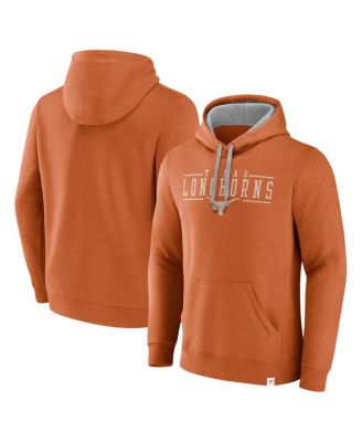 Fanatics - Men's Texas Orange Texas Longhorns Second Wind Distressed Pullover Hoodie