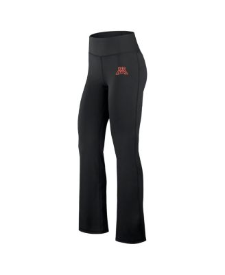 Women's Black Minnesota Golden Gophers Training Camp Maxed Out Flare Leggings