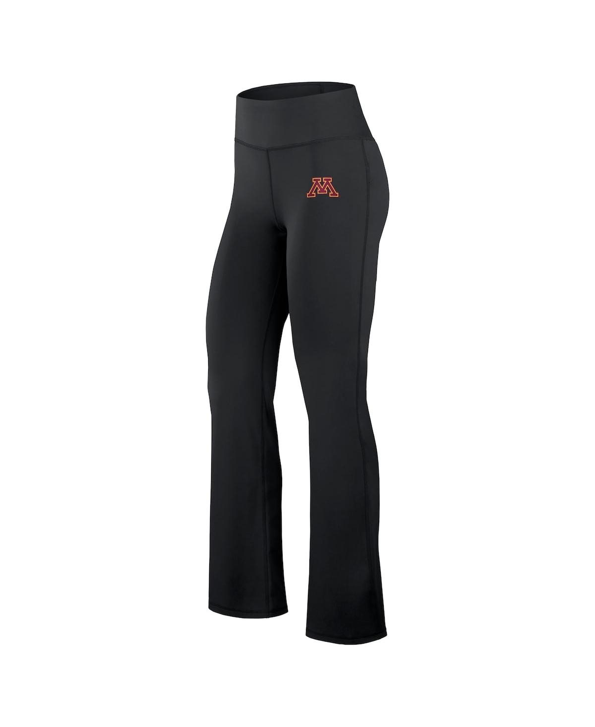 Fanatics Women's Black Minnesota Golden Gophers Training Camp Maxed Out Flare Leggings In Black