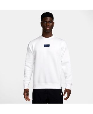 Nike - Men's White Paris Saint-Germain Club Pullover Sweatshirt