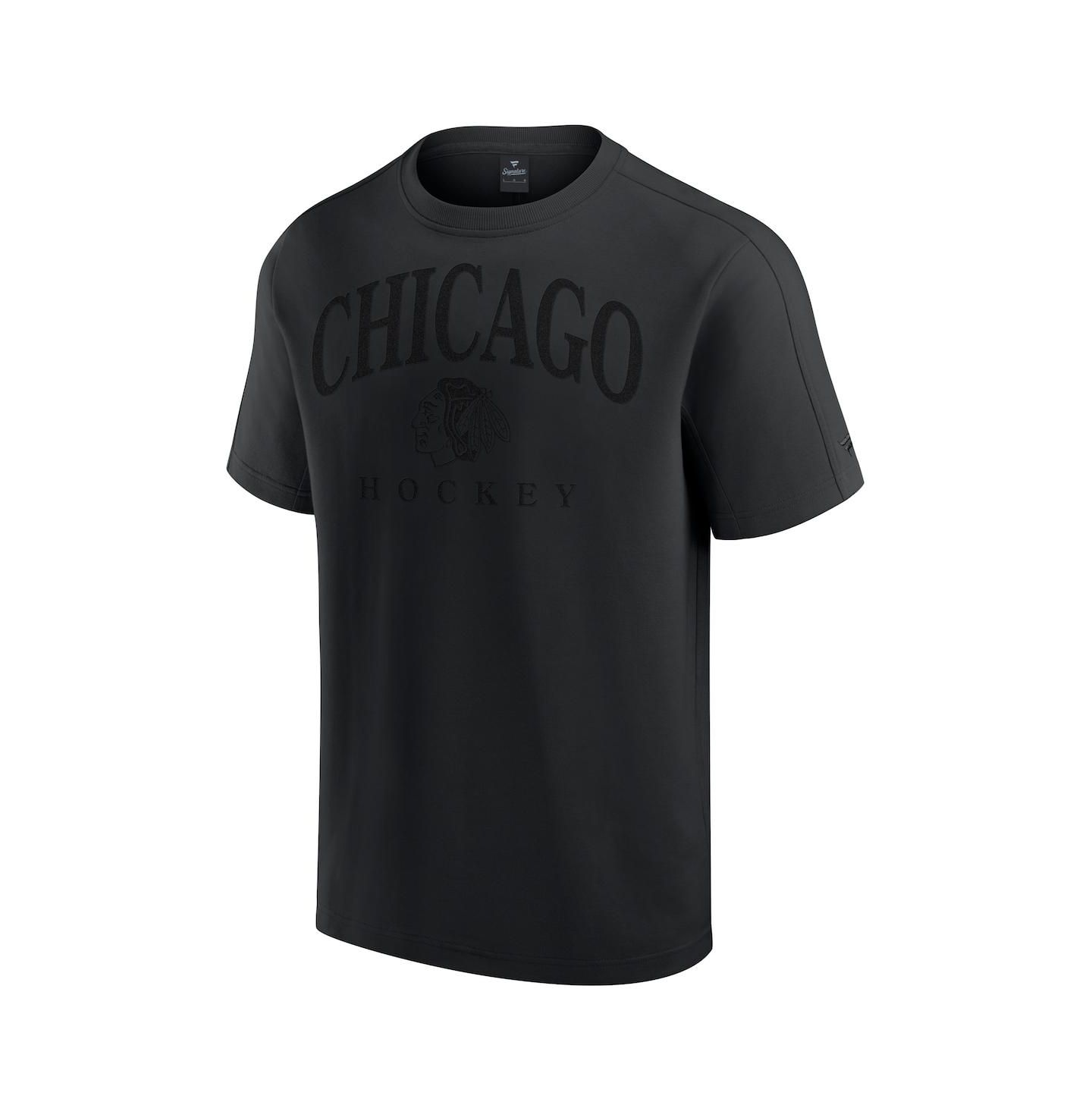Мужская футболка Fanatics Black Chicago Blackhawks Elements Flex Tri-Blend — фото 2