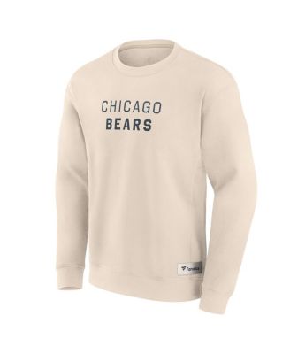 Fanatics - Men's Cream Chicago Bears Elements Future Ground Lettering Pullover Sweatshirt