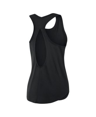 Women's Black New Orleans Saints Iron Fan Tank Top