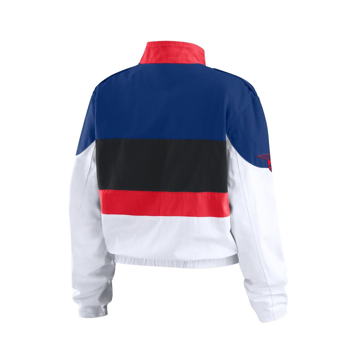 Женская куртка WEAR by Erin Andrews Navy/White Texas Rangers Racing Full-Zip — фото 3
