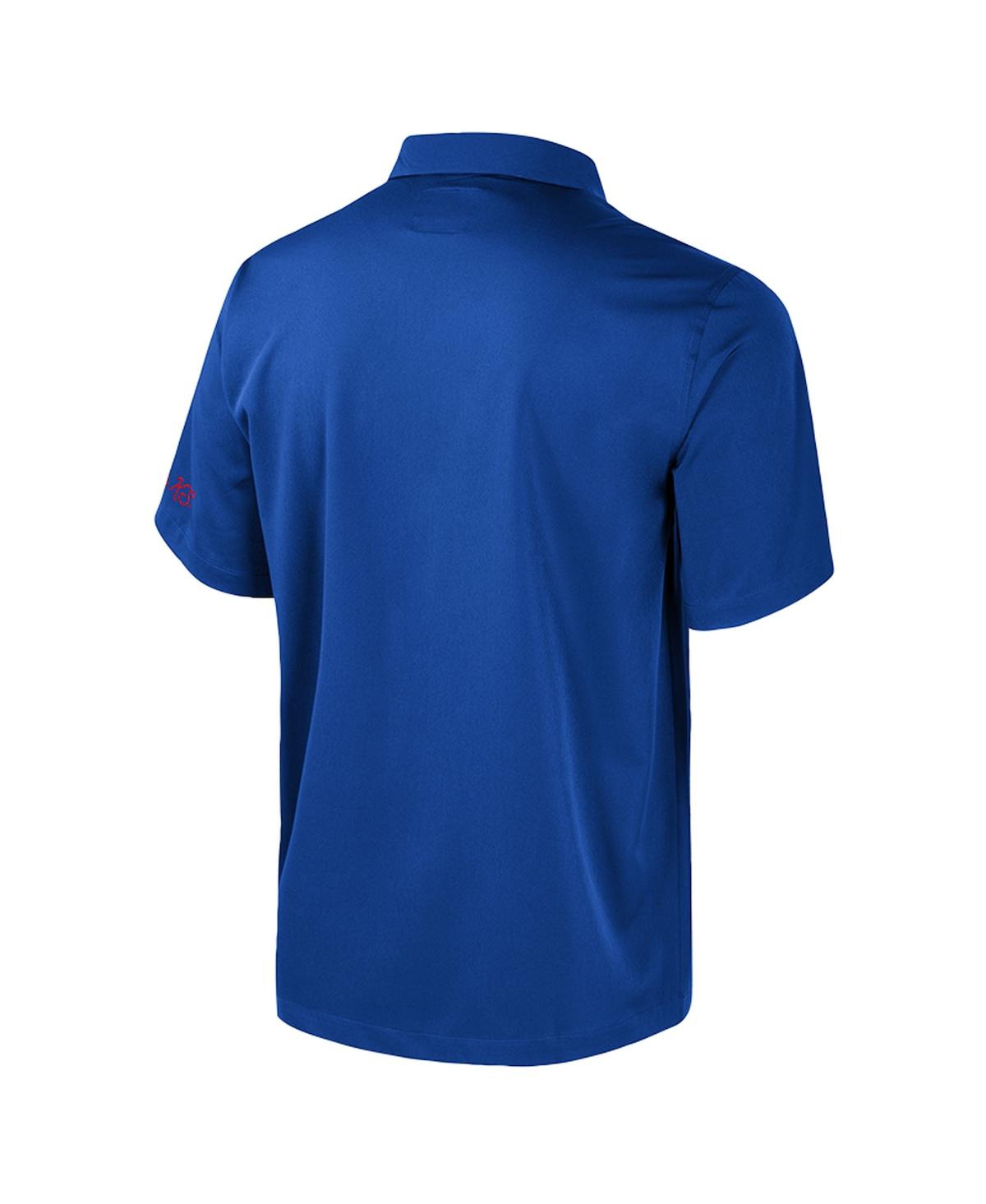 Colosseum Men's Royal Kansas Jayhawks Strike Bowling Button-up Shirt In Multi