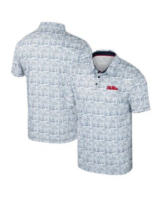 Colosseum - Men's Navy Ole Miss Rebels It's Time Allover Print polo shirt
