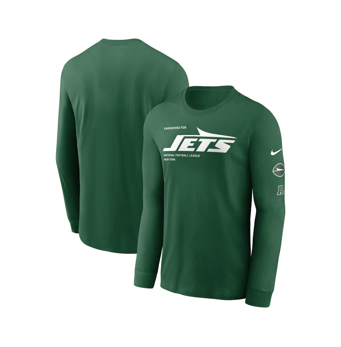 Мужская футболка Nike Green New York Jets Play to Win Essential Long Sleeve — фото 1
