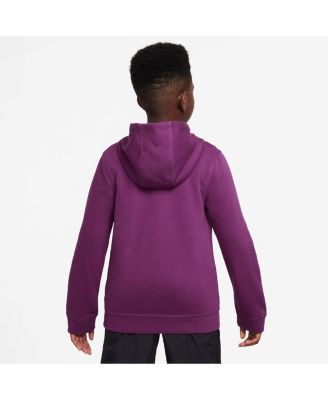 Big Boys and Girls Purple Barcelona 2025/26 Club Full-Zip Hooded Jacket