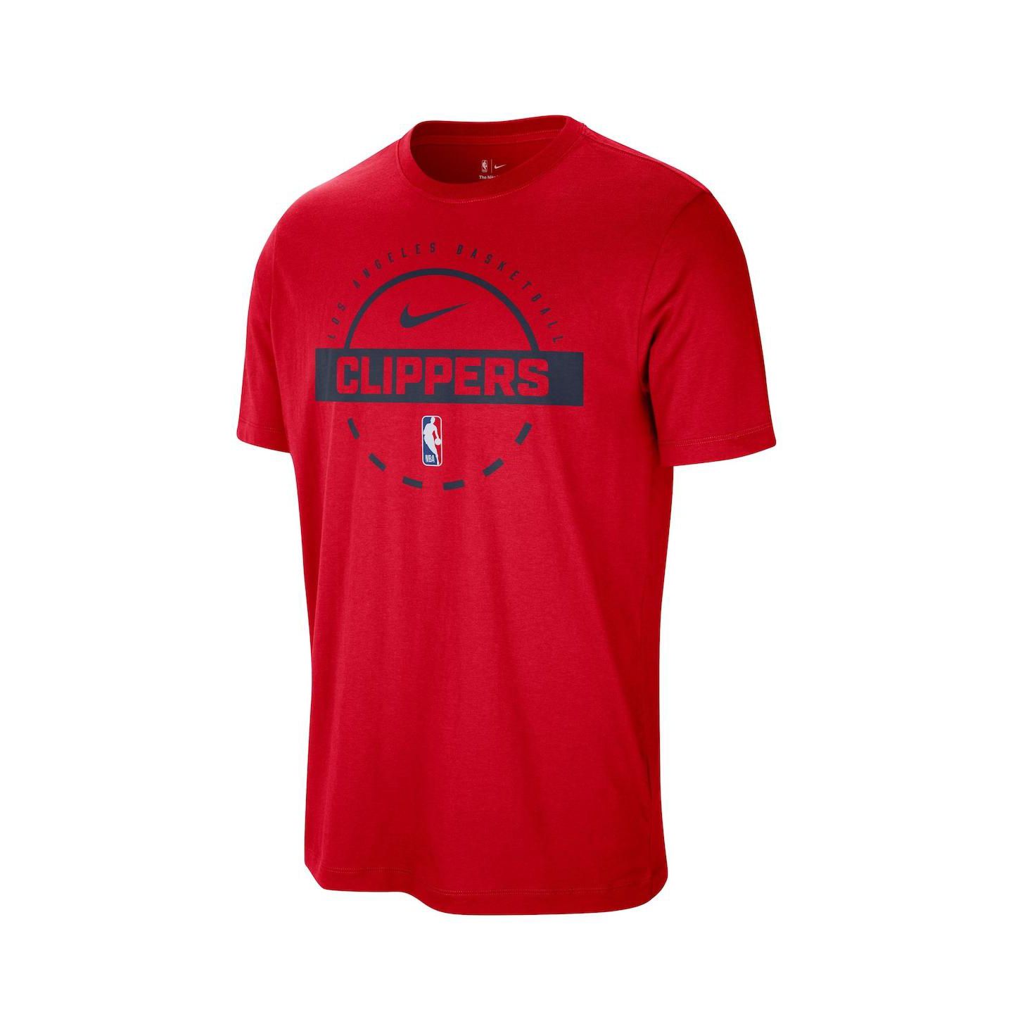 Мужская тренировочная футболка Nike LA Clippers Authentic Practice, Red — фото 2