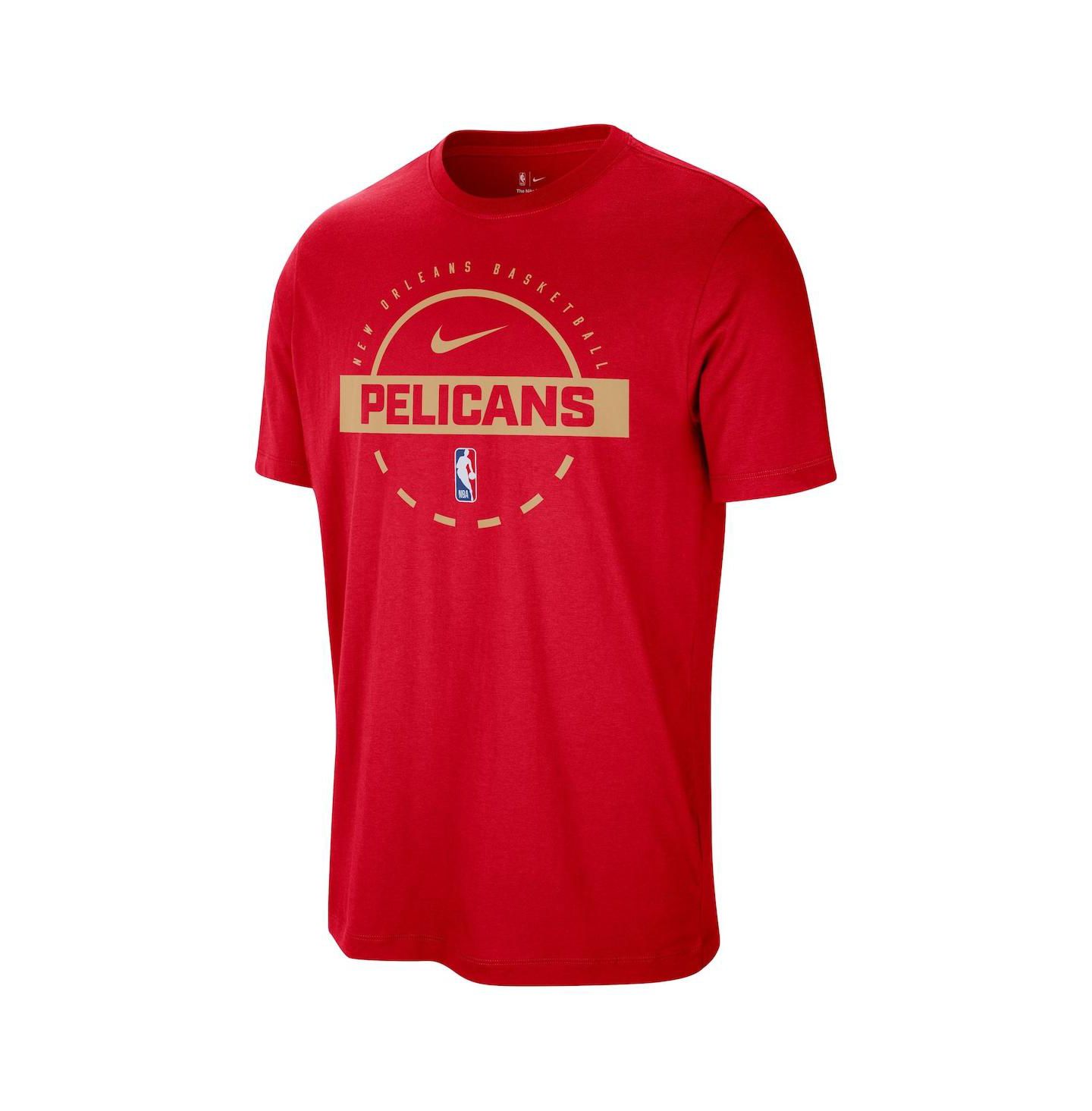 Мужская футболка Nike Red New Orleans Pelicans Authentic Practice — фото 2