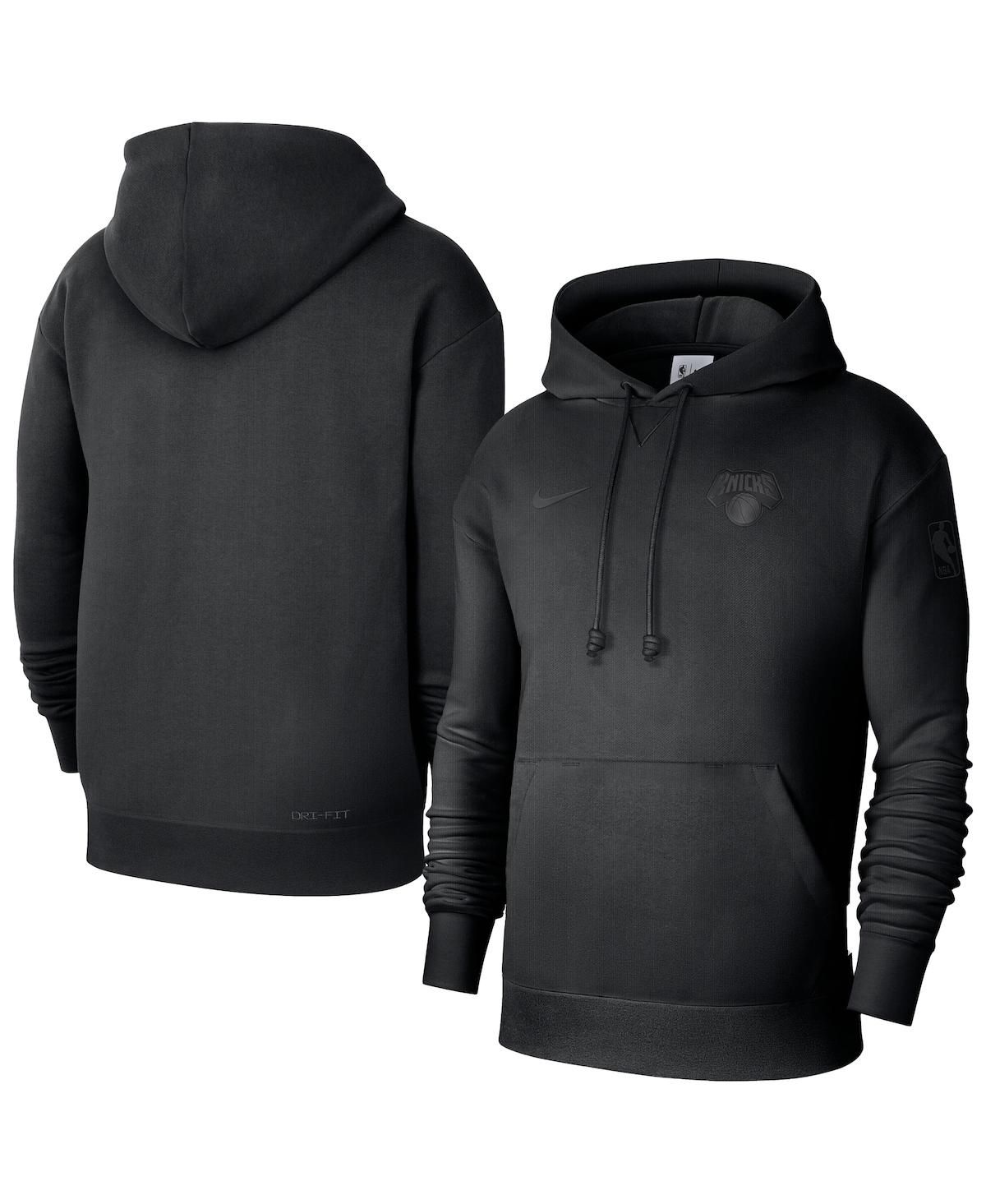Мужская черная толстовка New York Knicks Authentic Travel Standard Issue с капюшоном