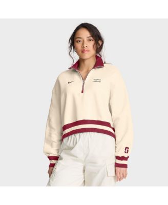 Nike - Women's Tan Stanford Cardinal Legacy Half-Zip Sweatshirt