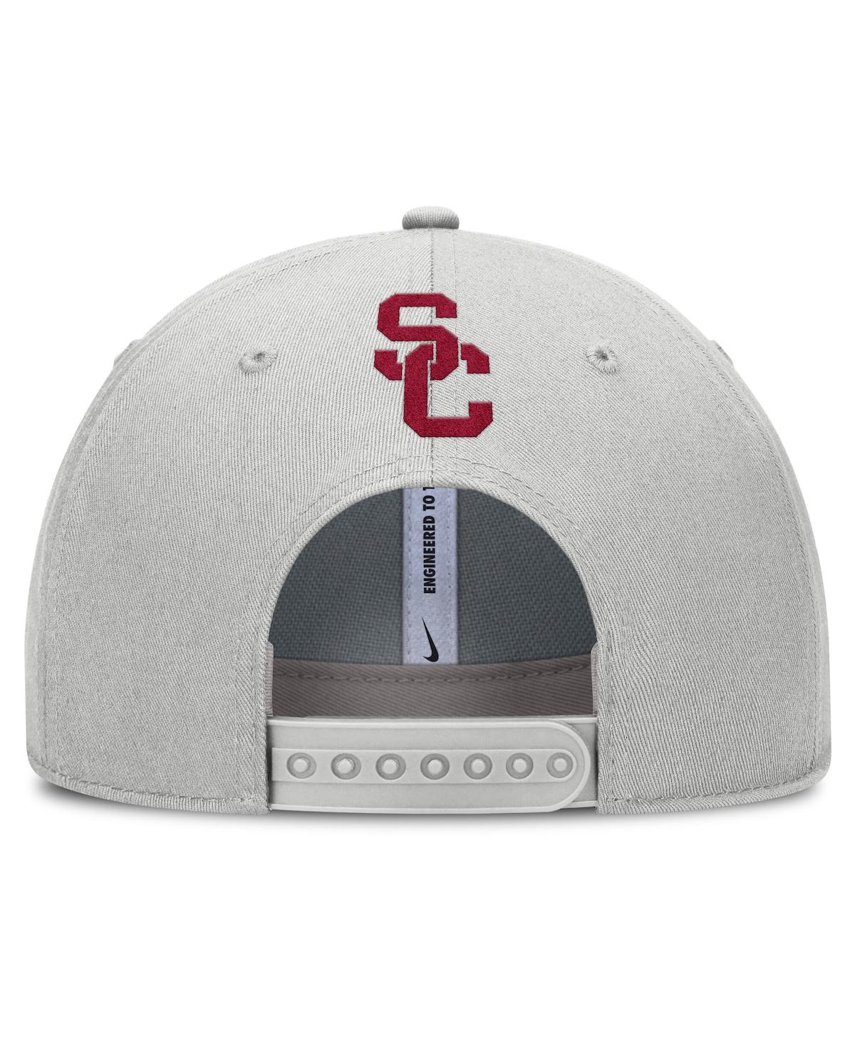 Nike Men's Gray Usc Trojans 2025 Sideline Dust Pinched Rise Adjustable Hat In Gray