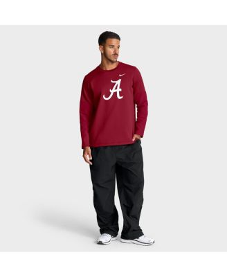 Men's Crimson Alabama Crimson Tide 2025 Sideline Coach Performance Long Sleeve T-Shirt