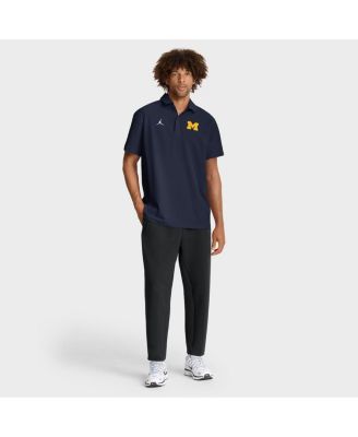 Men's Navy Michigan Wolverines 2025 Coaches Sideline Polo