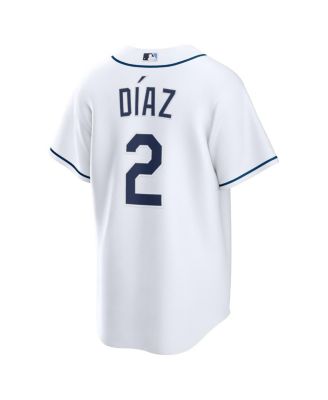 Men's Yandy Díaz White Tampa Bay Rays Home Replica Jersey