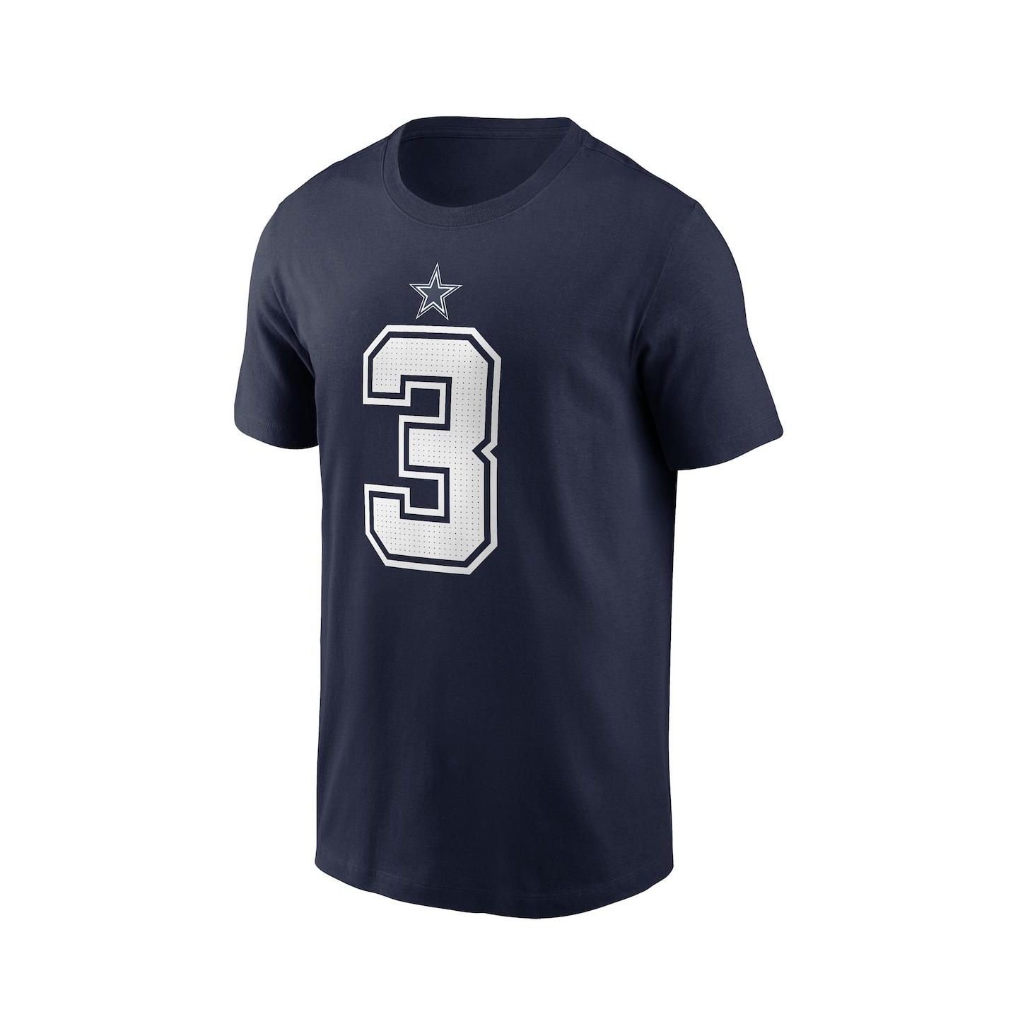 Мужская футболка Dallas Cowboys Nike George Pickens Navy Name & Number — фото 2