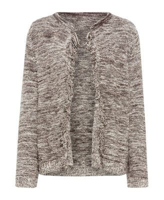 Fringe Trim Cardigan