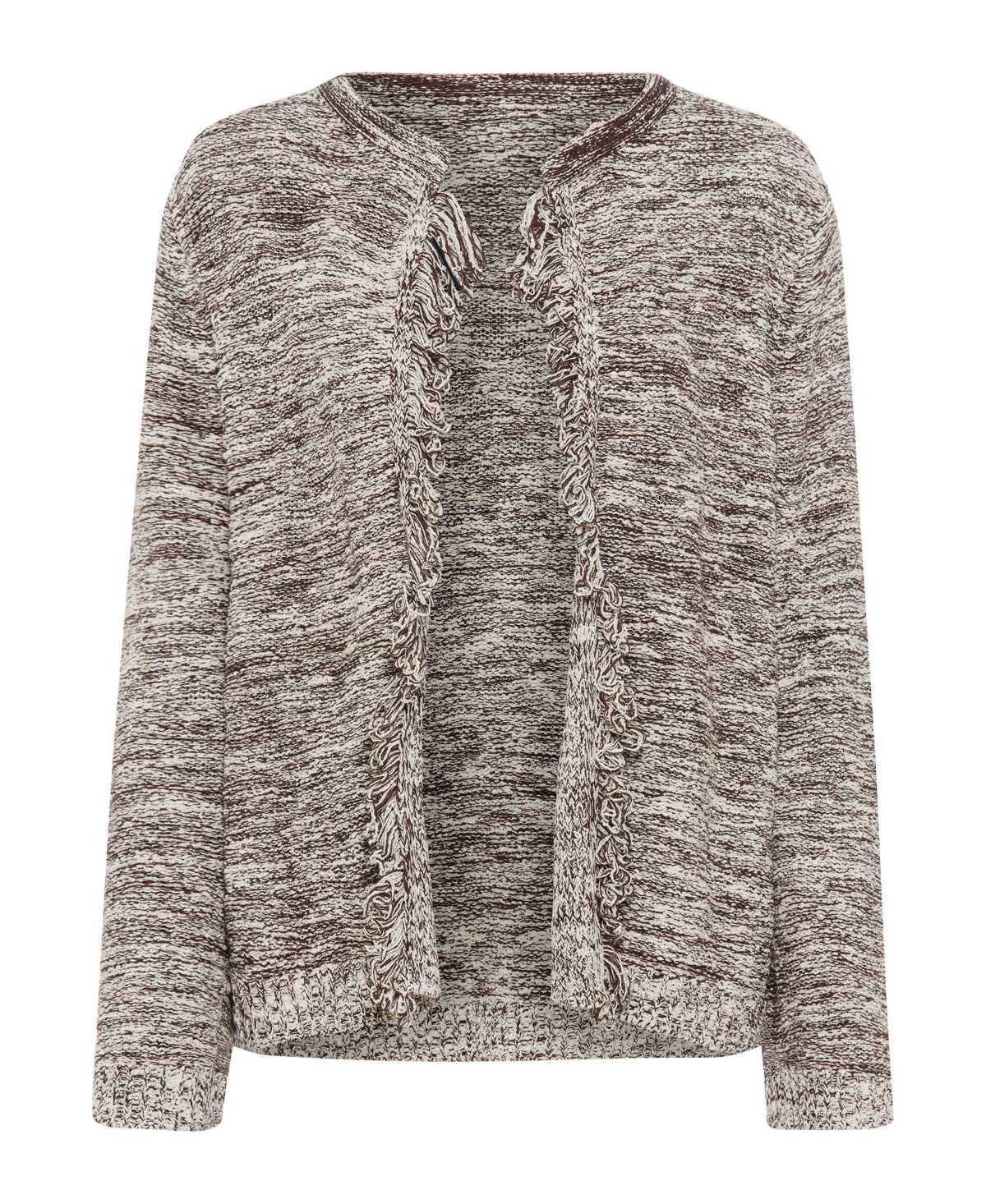 Olsen Fringe Trim Cardigan