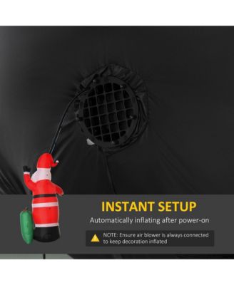 8ft Christmas Inflatable Santa Claus w/ Gift Bag Outdoor Decorations