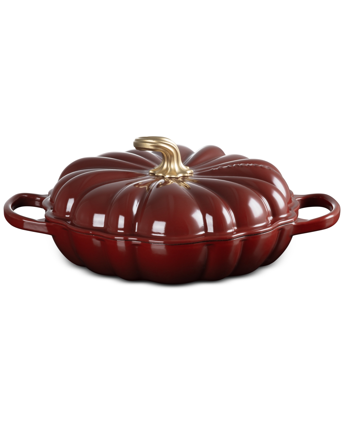 Le Creuset Enameled Cast Iron Signature Pumpkin Braiser, 2.75 Qt. In Brown