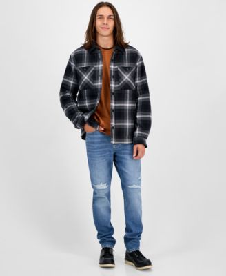 Men's Rodgers Long-Sleeve Snap-Front Plaid Shirt Jacket, Macy's Exclusive