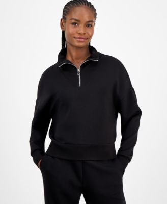 And Now Women's Cozy Scuba Quarter-Zip Sweatshirt, Macy's Exclusive