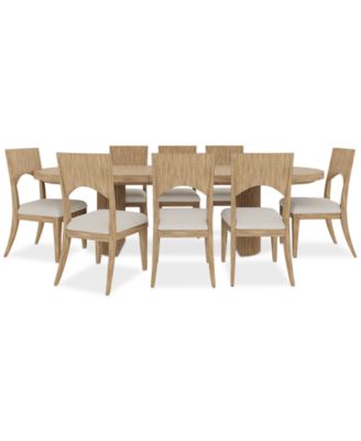 Frandlyn 9pc Dining Set (Table + 8 Side Chairs)