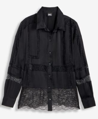 Women's Lace-Detail Shirt, Macy's Exclusive