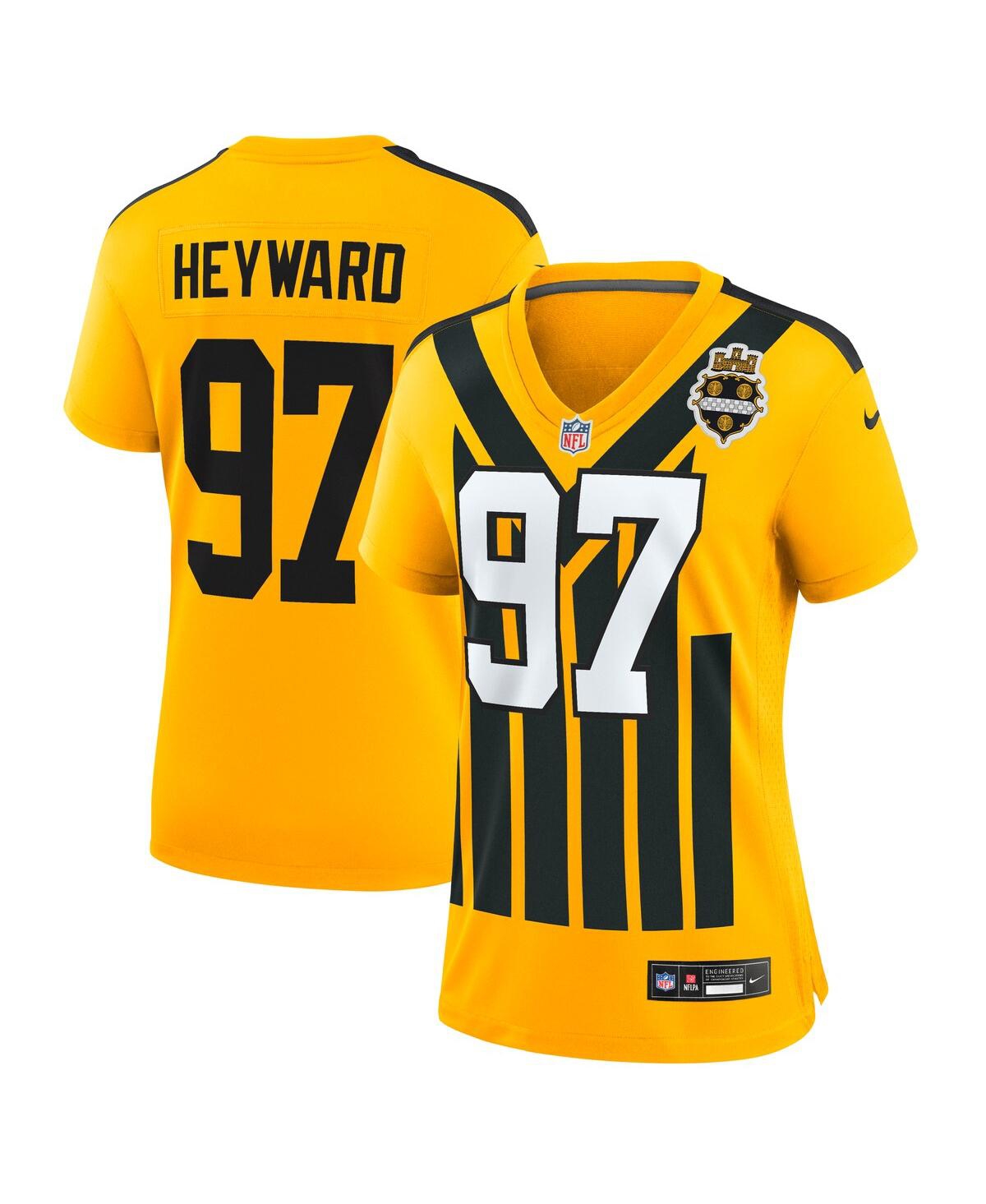 Nike Women's Cameron Heyward Gold Pittsburgh Steelers Alternate 1933 Throwback Game Jersey