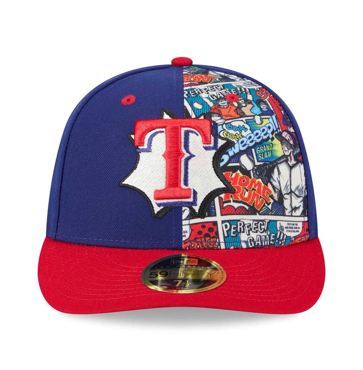 Мужская кепка New Era Royal/Red Texas Rangers 2025 MLB Diamond Hero Edition Low Profile 59FIFTY Fitted Hat — фото 2