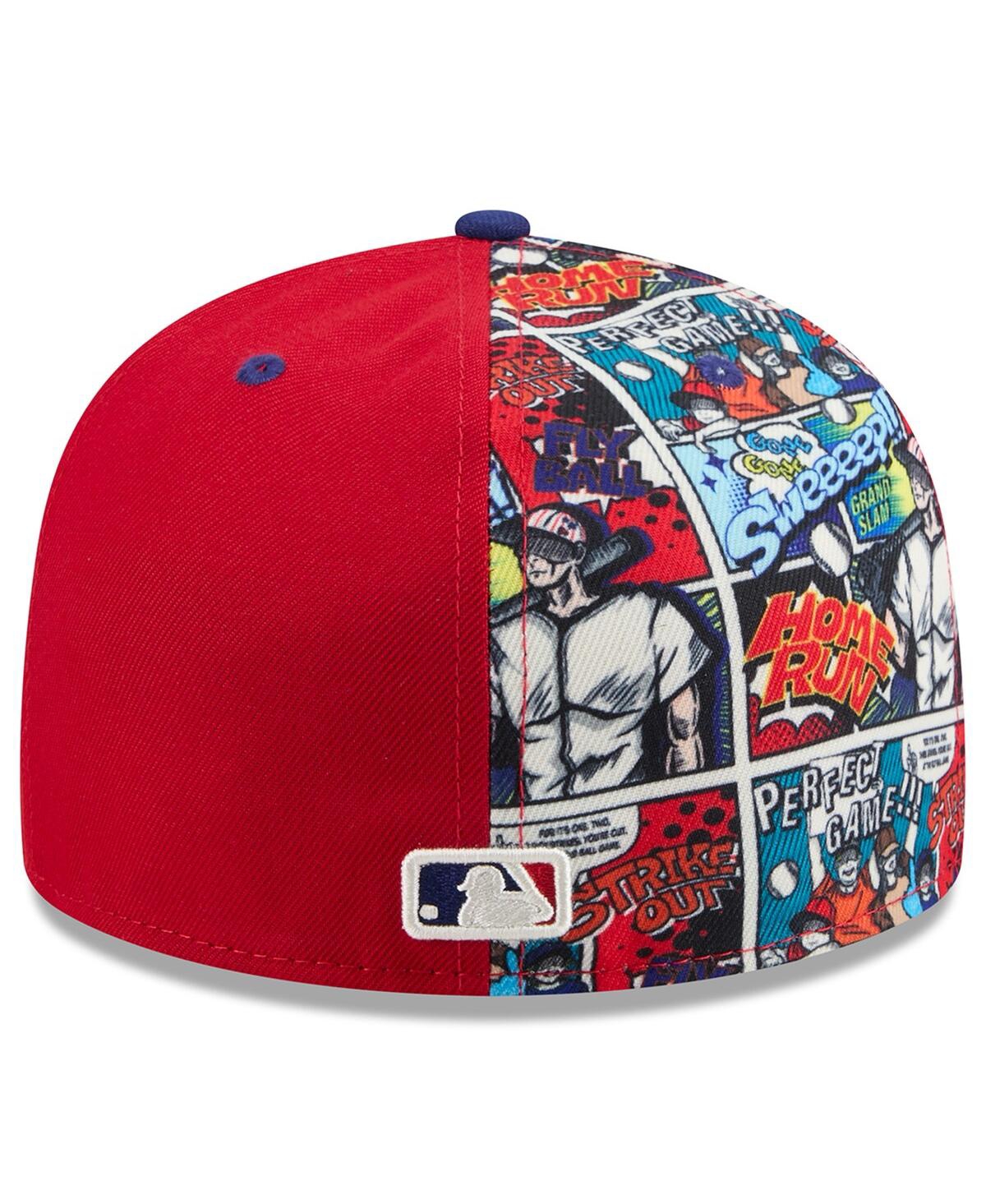 New Era Men's Red/royal Philadelphia Phillies 2025 Mlb Diamond Hero Edition 59fifty Fitted Hat In Multi