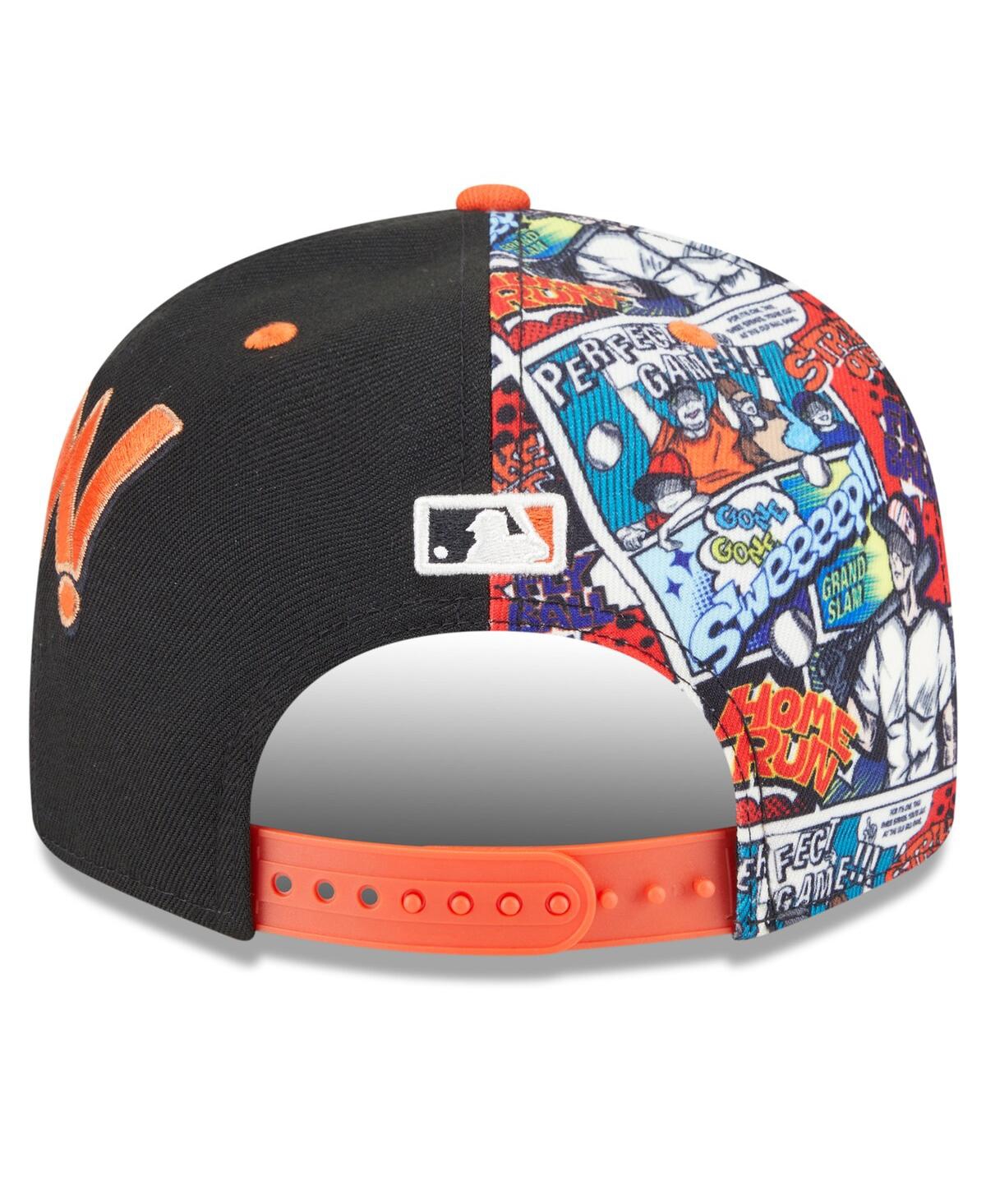 New Era Big Boys And Girls Black/orange San Francisco Giants 2025 Mlb Diamond Hero Edition 9fifty Snapback H In Multi
