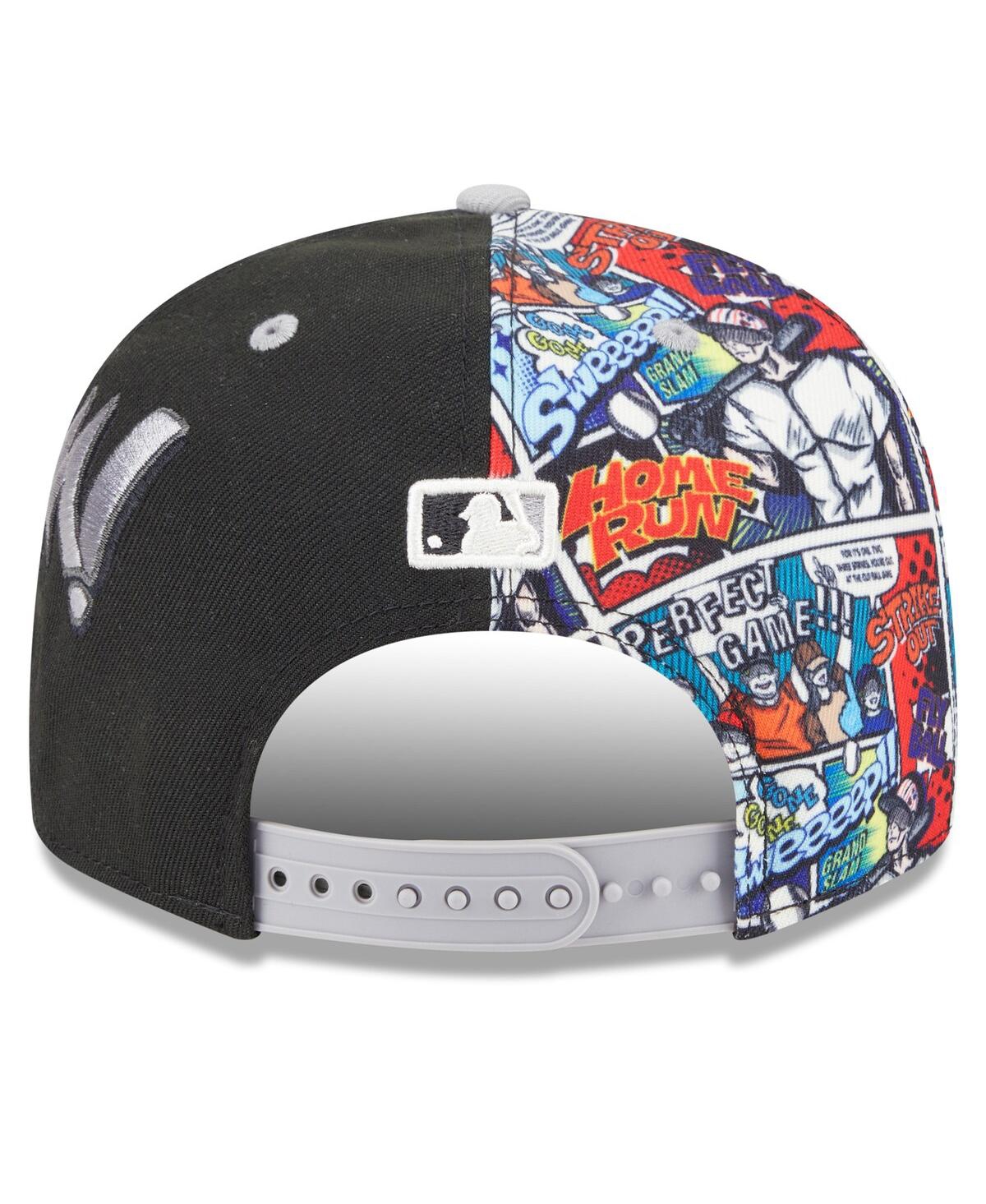 New Era Big Boys And Girls Black/gray Chicago White Sox 2025 Mlb Diamond Hero Edition 9fifty Snapback Hat In Black