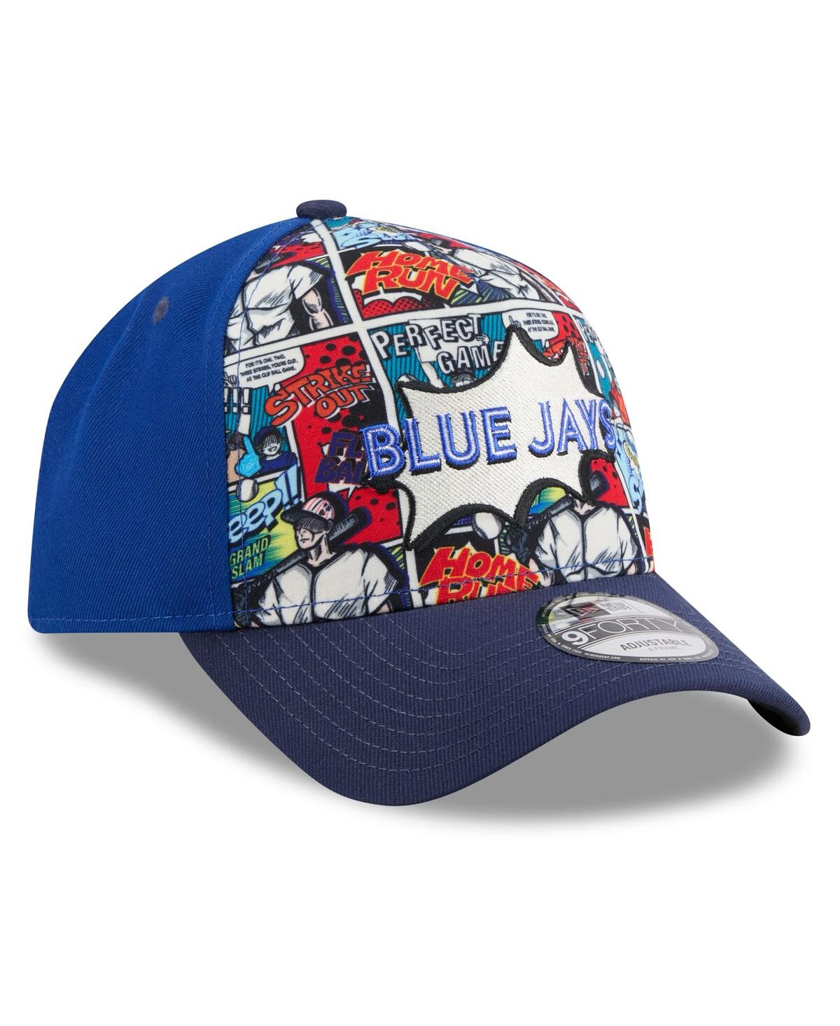 New Era Big Boys And Girls Royal/navy Toronto Blue Jays 2025 Mlb Diamond Hero Edition A-frame 9forty Adjusta In Blue