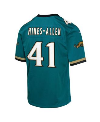 Big Boys and Girls Josh Hines-Allen Teal Jacksonville Jaguars Alternate 2 Prowler Throwback Game Jersey