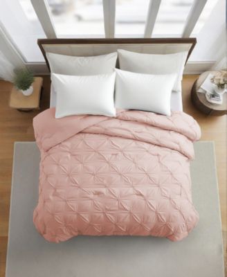 All Season Pintuck Down Alternative Comforter, Full/Queen