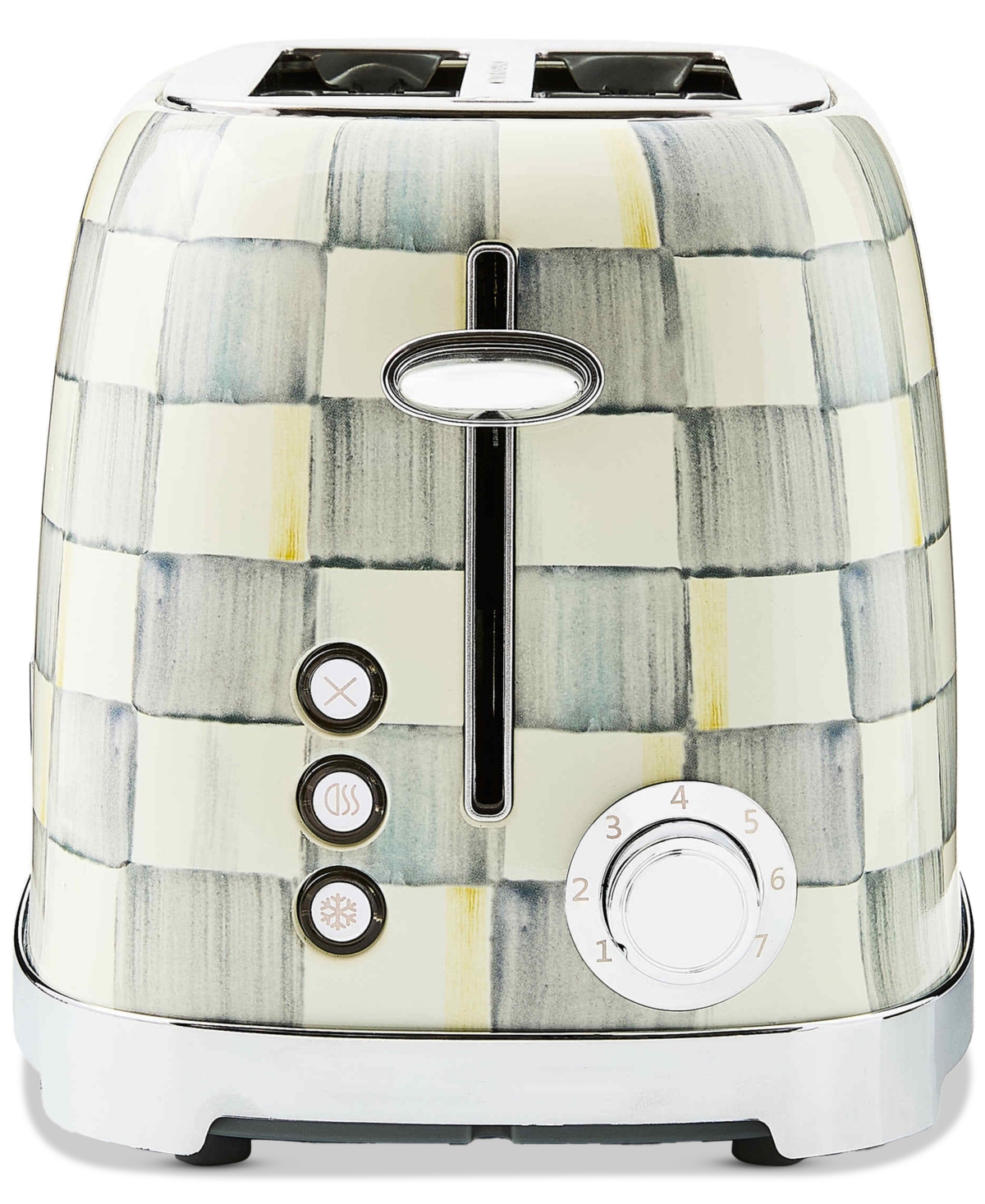MacKenzie-Childs Sterling Check 2-Slice Toaster