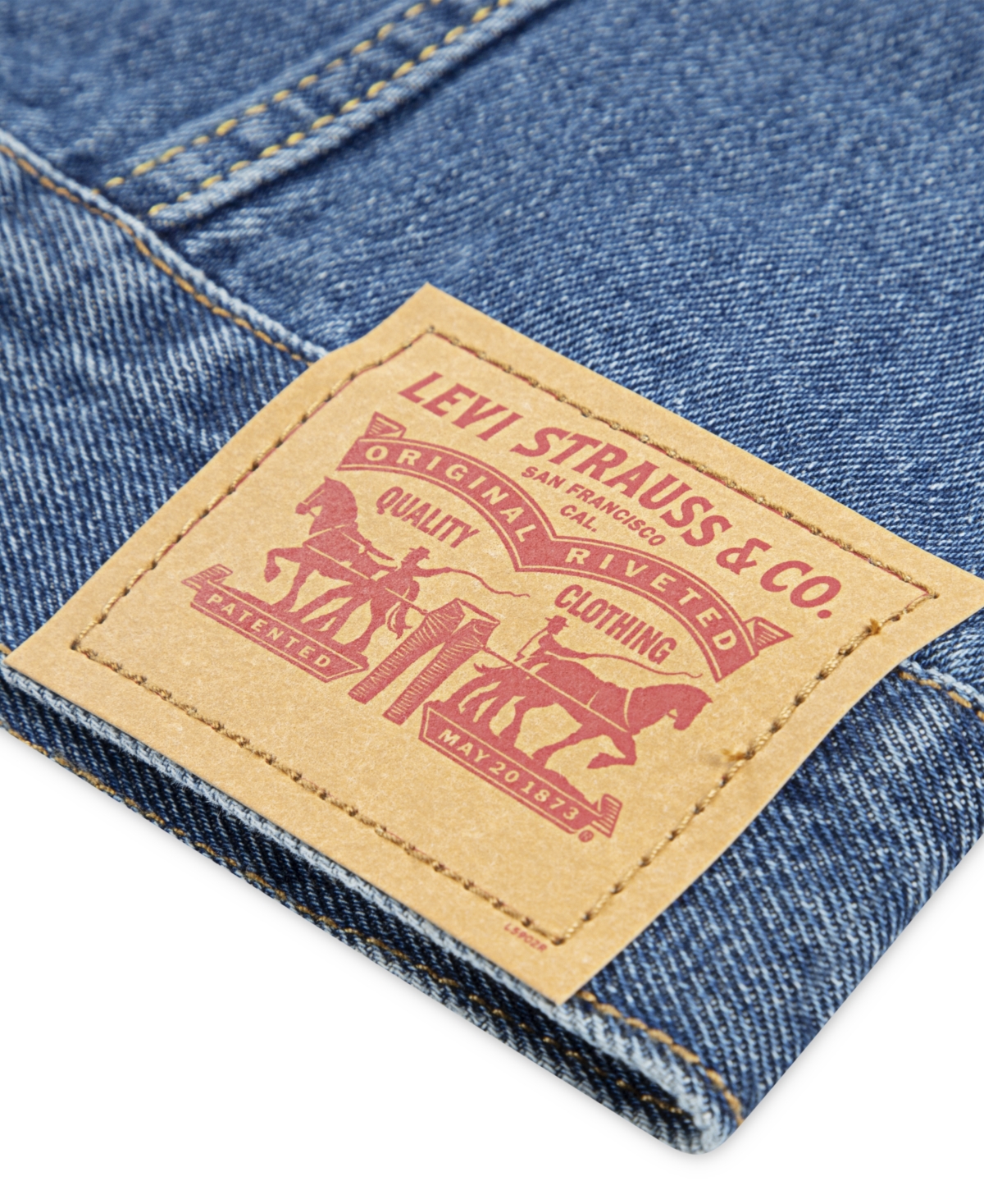 Levi's Blue Jacket For Kids With Logo In Blue