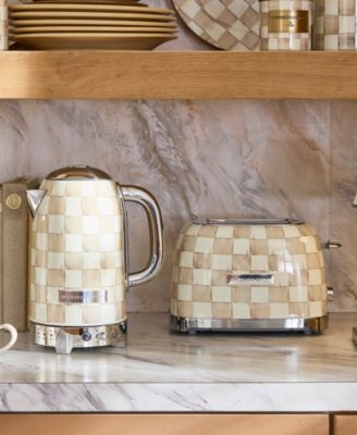 Mocha Check Electric Kettle