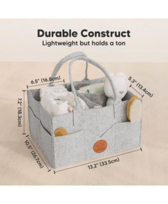 Original Baby Diaper Caddy Organizer, Large Storage Caddy Organizer for Nursery, Changing Table